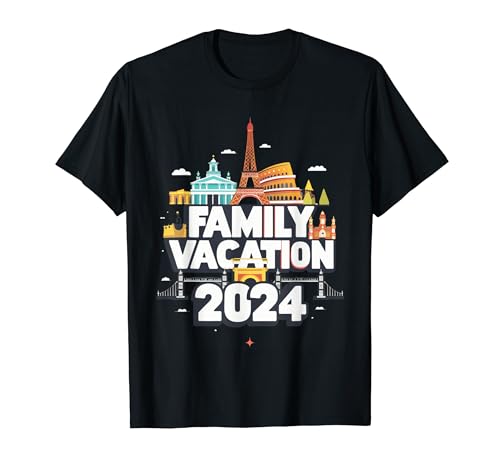 2024 Vacation And Travel Showcase: Best Family European Landmarks T-Shirts