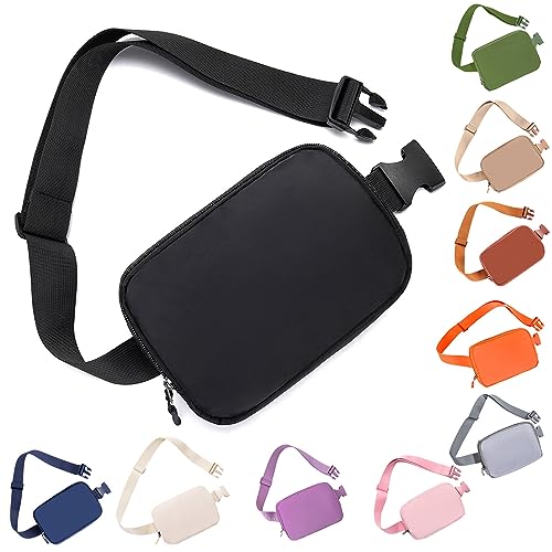 Black Small Fanny Pack for Travel