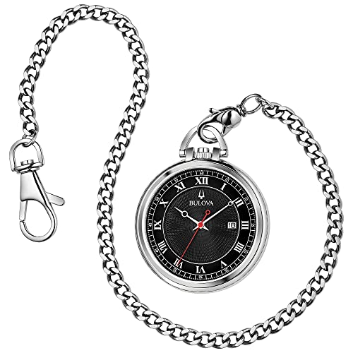 Bulova Men'S Silver Tone Watch Travel Alarm