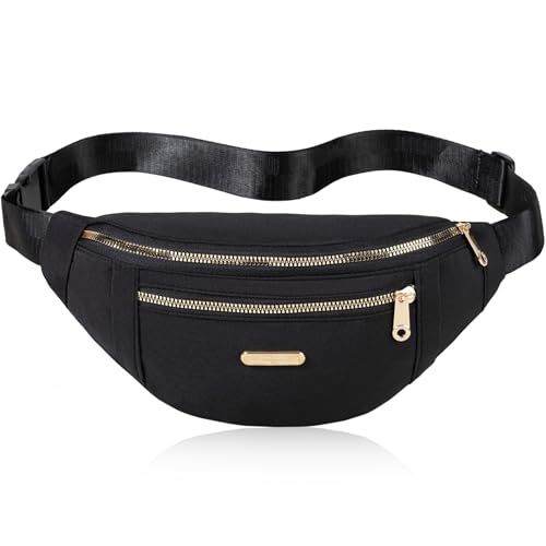 Canvas Black Small Fanny Pack for Travel under $10