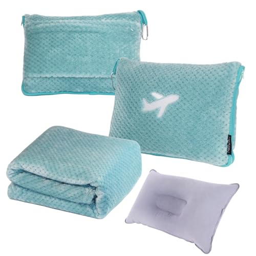 Compact Travel Pillow And Blanket Set for Ultimate Comfort On The Go