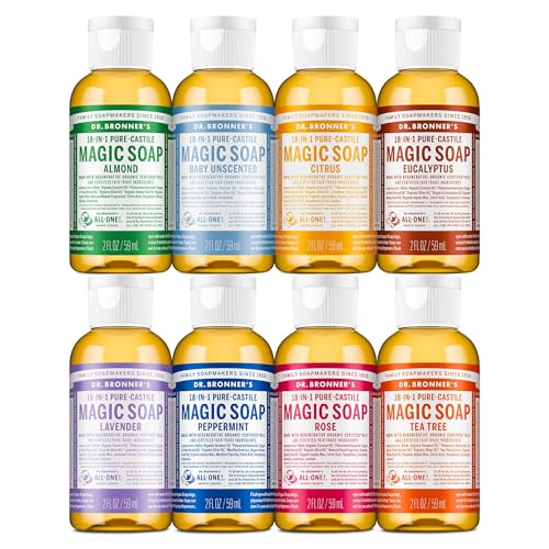 Dr Bronner’S Travel Size Pure-Castile Soap: Versatile, Organic, On-the-Go Essential