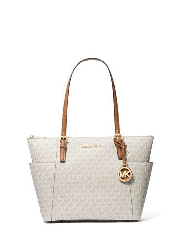 Michael Kors Jet Set Travel Large Logo Tote Vanilla