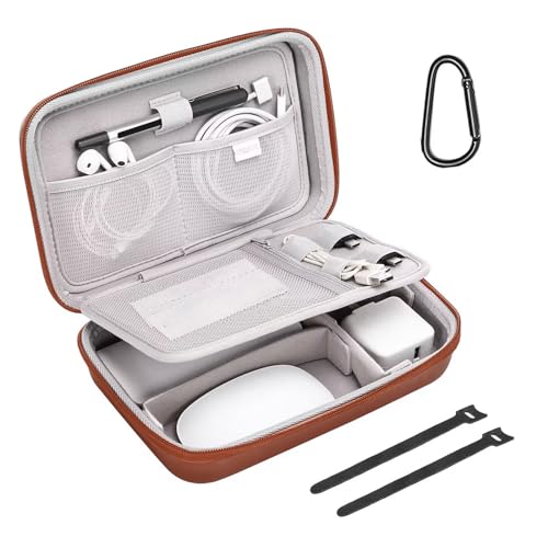Mosiso Electronic Organizer Travel Case Brown: Ultimate Cable Management Solution