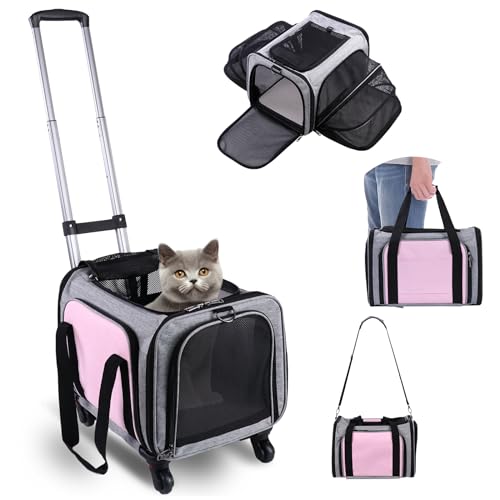 Pet Travel Carrier With Wheels