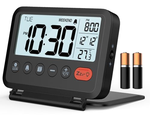 Phinney Walker Travel Alarm Clock: Compact, Loud, and Perfect for Travelers