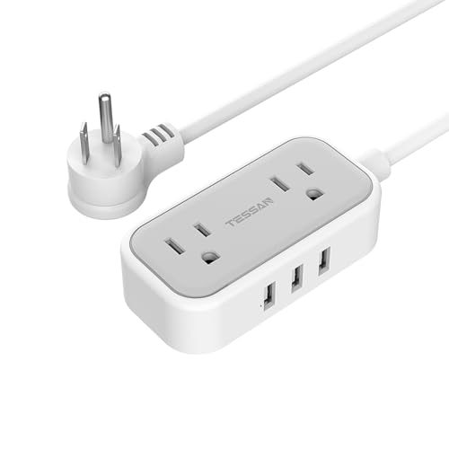 Tessan European Travel Plug Adapter With Power Strip: Ultimate Charging Solution