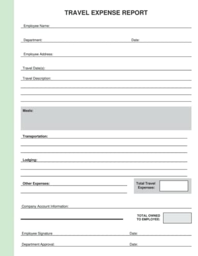 Travel And Expense Policy Template