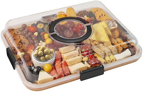 Travel Charcuterie Board With Lid: Portable Elegance for On-the-Go Snacks