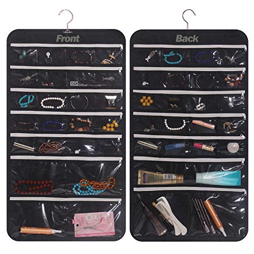 Travel Jewelry Organizer With Zippered Pockets