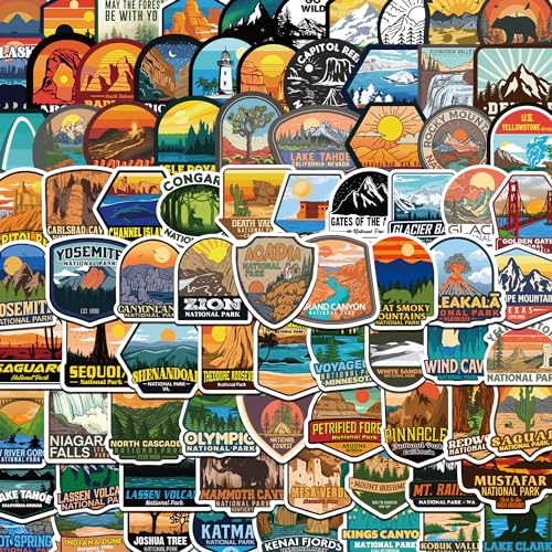 Travel Stickers by State Parks: Ultimate Outdoor Adventure Decal Pack