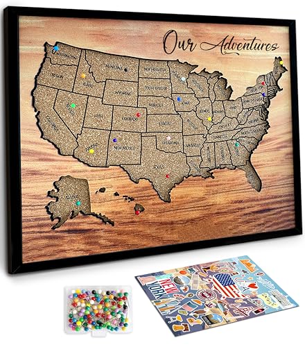 United States Push Pin Travel Map
