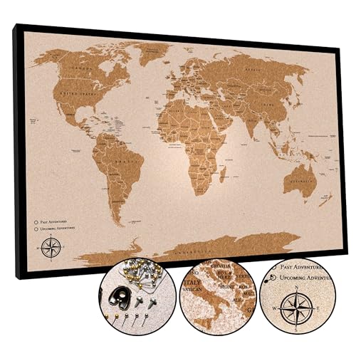 World Travel Map Pin Board