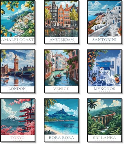 Art Deco Vintage Travel Posters: Timeless Wall Art for Every Room