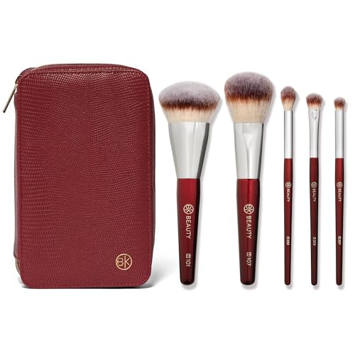 Bk Beauty Travel Brush Set: Perfect Vegan Makeup Brushes for On-the-Go