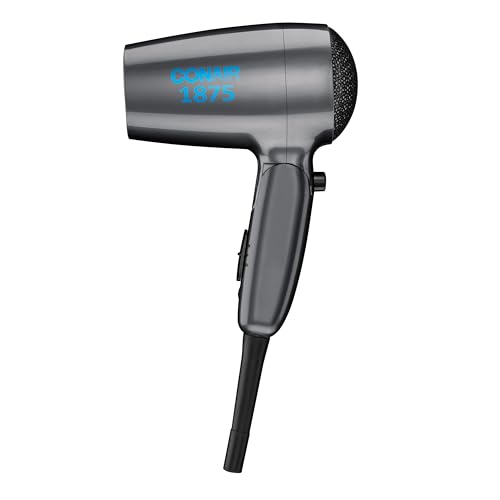 Conair Travel Hair Dryer 1875: Compact, Powerful, Perfect for On-the-Go Styling