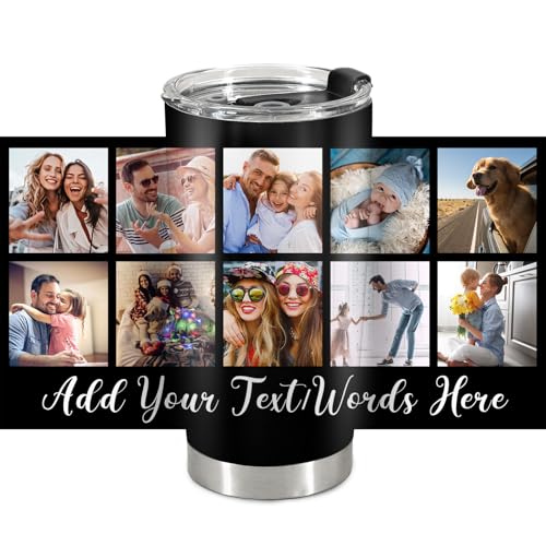 Custom Travel Mugs With Pictures: Personalized Coffee Tumblers for Gifts