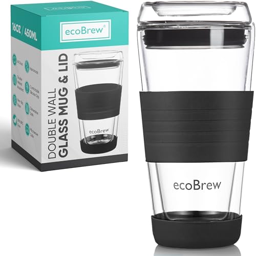 Glass Travel Mug With Glass Lid