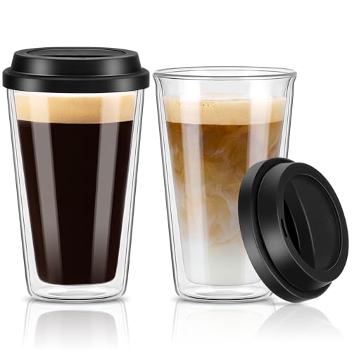 Glass Travel Mug With Lid
