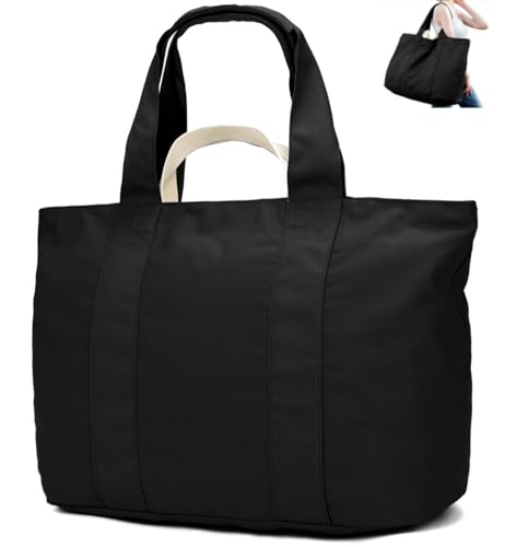 Large Tote Bags With Zipper for Travel: Stylish, Spacious & Waterproof Options