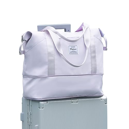 Large Travel Tote Bag With Zipper: Perfect Waterproof Weekender for Women
