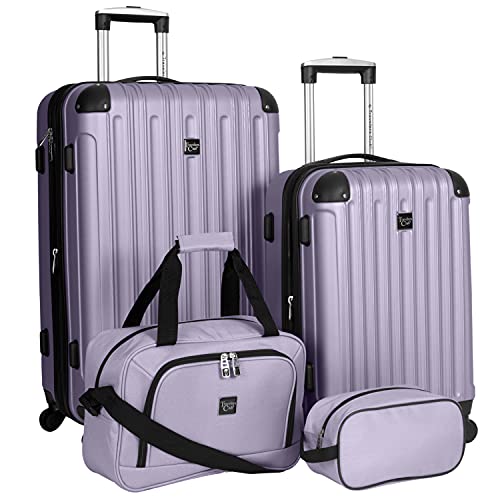 Lomita 4-Piece Hardside Luggage Travel Set: Durable, Stylish, and Lightweight