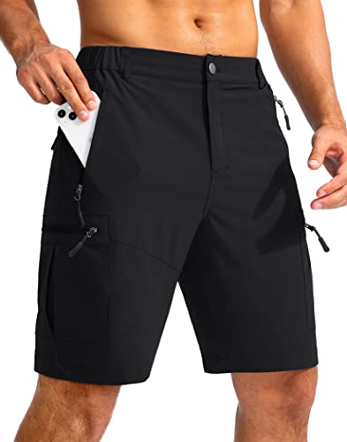 Mens Travel Shorts With Zipper Pockets