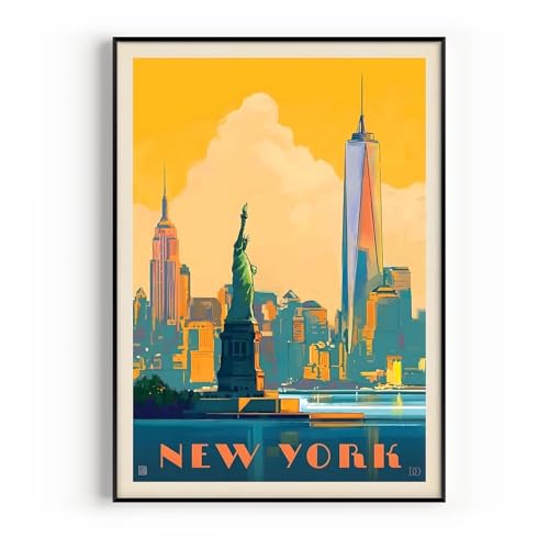 New York Vintage Travel Poster: Timeless Art for Stylish Home Decor