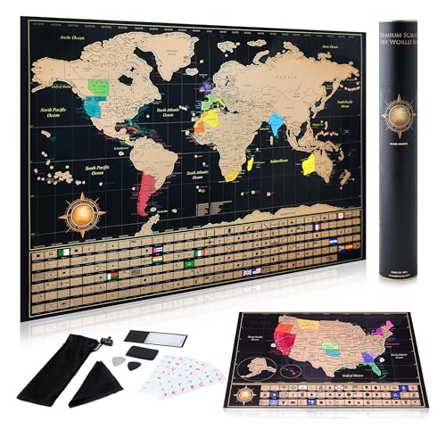 Scratch off World Travel Map