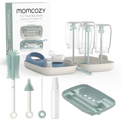 Travel Baby Bottle Cleaning Kit: Ultimate 7-in-1 Portable Bottle Cleaner Set