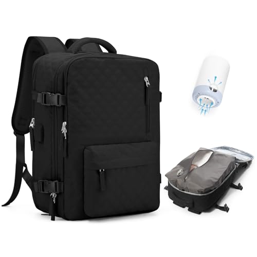 Travel Backpack With Vacuum Compression for Ultimate Space Saving Travel