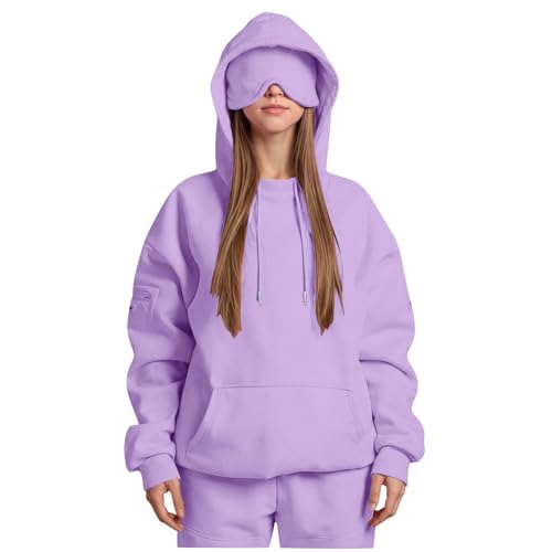 Travel Hoodie With Eye Mask