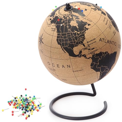 Travel Map With Push Pins: Perfect Interactive Globe for Adventure Lovers