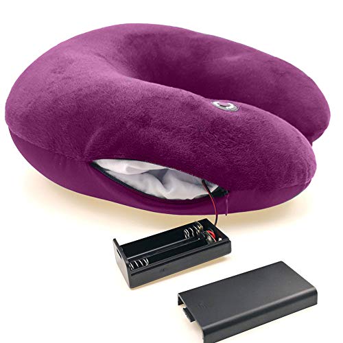 Travel Neck Pillow With Massager