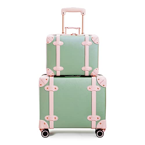 Vintage Luggage With Travel Stickers: Stylish Retro Suitcases for Every Journey