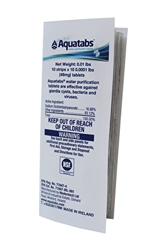 Water Purification Tablets for Travel